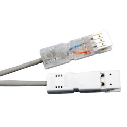 Hyperline PC-110-110-2P-C5-2M-LSZH-GY Патч-корд 110 тип-110 тип, 2 пары, Cat.5, LSZH, 2 м, серый