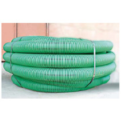 DKC / ДКС 141990A-8К Труба двустенная гибкая гофрированная дренажная с геофильтром, класс SN8, перфорация 360, цвет черный, внешний диаметр 90 мм