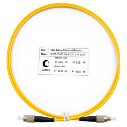 Cabeus FOP(s)-9-FC-FC-1,5m Шнур оптический simplex FC-FC 9/125 sm 1,5м LSZHОдномодовые оптические патч-корды, FC/PC-FC/PC, симплекс