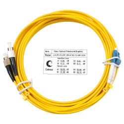 Cabeus FOP(d)-9-LC-FC-5m Шнур оптический duplex LC-FC 9/125 sm 5м LSZH