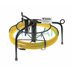 REXANT 27-1315 Протяжка кабельная (мини УЗК в металлической касете), 15м, стеклопруток, d=3мм, латунный наконечник, заглушка.