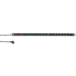 Hyperline SHT-15SH-1IEC-SF-2.5EU Блок розеток, 15 розеток + 1 х IEC320 C13, 16 A, выключатель, защита от перенапряжения, шнур 2.5м (990 x 44.4 x 44.4 мм)
Блоки розеток Hyperline