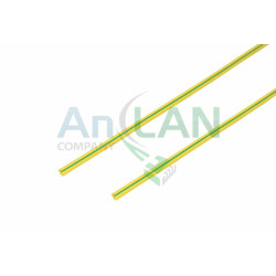 REXANT 20-1507 1.5 / 0.75 мм 1м термоусадка желто-зеленая