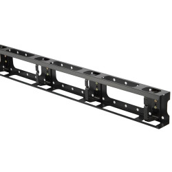 Hyperline CMV-47U-ML Металлический вертикальный кабельный организатор с крышкой 47U, для шкафов TTC, TSA, TSC шириной 800 мм, черный (RAL 9004) (1 шт.)