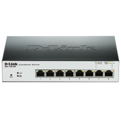 D-Link DGS-1100-08P/A1A Настраиваемый компактный коммутатор EasySmart с 8 портами 10/100/1000Base-T с поддержкой PoE