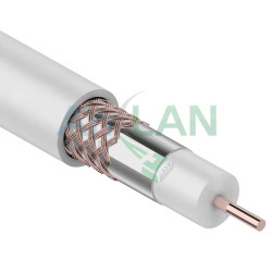 REXANT 01-2231 Кабель RG-6U+CU, (64%), 75 Ом, 305м., белый