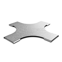 OSTEC КХТп-100 Крышка к Разветвителю крестообразному плавному к лотку 100