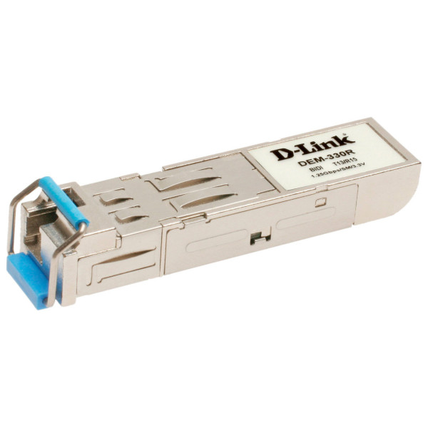 D-Link DEM-331R/20KM WDM SFP-трансивер с 1 портом 1000BASE-BX-U (Tx:1310 нм, Rx:1550 нм) для одномодового оптического кабеля (до 20 км)