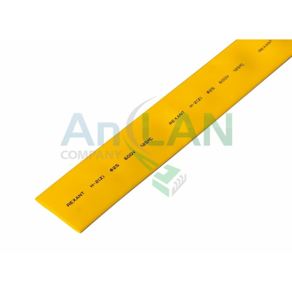 REXANT 22-5002 25.0 / 12.5 мм 1м термоусадка желтая