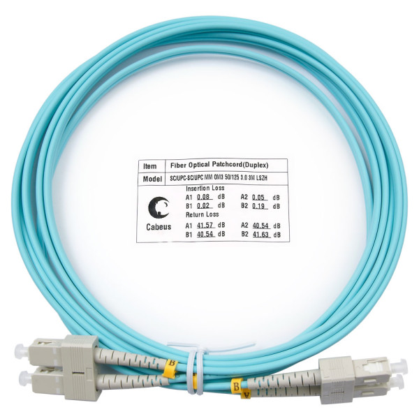 Купить Cabeus FOP-50-SC-SC-3m Шнур оптический duplex SC-SC 50/125 mm OM3 3м LSZH Cabeus FOP-50-SC-SC-3m Шнур оптический duplex SC-SC 50/125 mm OM3 3м LSZH
