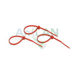 REXANT 07-0106-25 Хомут nylon 100 х 2.5 мм 25шт красный