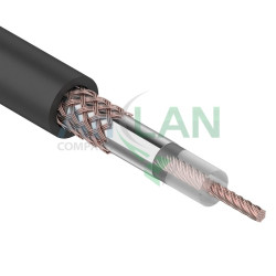 REXANT 01-2003 Кабель RG-58 A/U, (64%), 50 Ом, 100м., черный
