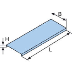 DKC / ДКС 35525 Крышка на лоток с заземлением осн. 300мм, длина 3000мм (цена за 1м)