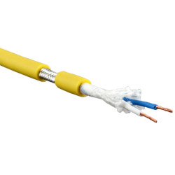 Canare L-2T2S YELLOW Кабель для микрофонов 2x23AWG (медь, многожильный), внеш. диам- 6.0 мм, экран (оплетка 94%, медь), желтый