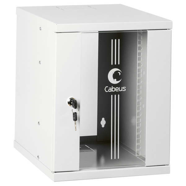 Cabeus WSC-8U Шкаф телекоммуникационный настенный 10 8U 315x325x405mm (ШхГхВ) дверь стекло