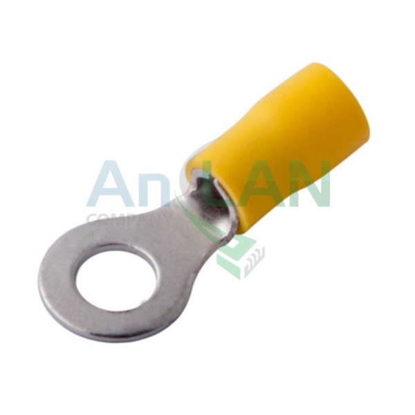 REXANT 08-0053 НАКОНЕЧНИК КОЛЬЦЕВОЙ изолированный (НКИ D6.5мм) 4-6кв.мм (VR5.5-6)