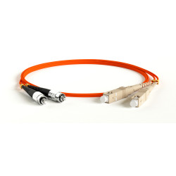 Hyperline FC-D2-62-FC/PR-SC/PR-H-10M-LSZH-OR Патч-корд волоконно-оптический (шнур) MM 62.5/125, SC-FC, 2.0 мм, duplex, LSZH, 10 мОдномодовые и многомодовые оптические патч-корды, SC/PC-FC/PC, дуплекс