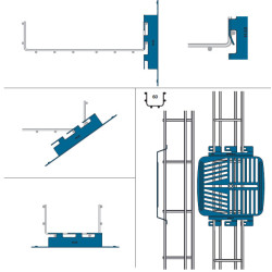 AXELENT X-TRAY 2163-1 Крепление для дополнительных аксессуаров X63, оцинкованное