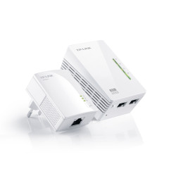 TP-Link TL-WPA2220KIT AV200 Комплект адаптеров Powerline с функцией усилителя беспроводного сигнала, скорость до 300 Мбит/с