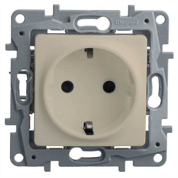 Купить LEGRAND 672321 Модуль розетки 2К+З, 10AX, с винтовыми зажимами, немецкий стандарт, слоновая кость, ETIKA LEGRAND 672321 Модуль розетки 2К+З, 10AX, с винтовыми зажимами, немецкий стандарт, слоновая кость, ETIKA