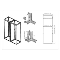 Перегородка вертикальная для шкафов серии EMS (В1600*Г400)