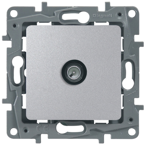 LEGRAND 672463 Модуль розетки TV проходной, 15дБ, 5-862 мГц, алюминий, ETIKA