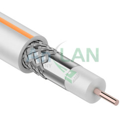 ProConnect 01-2401-3 Кабель SAT 50 M, CCA/Al/Al, (75%), 75 Ом, 100м., белый