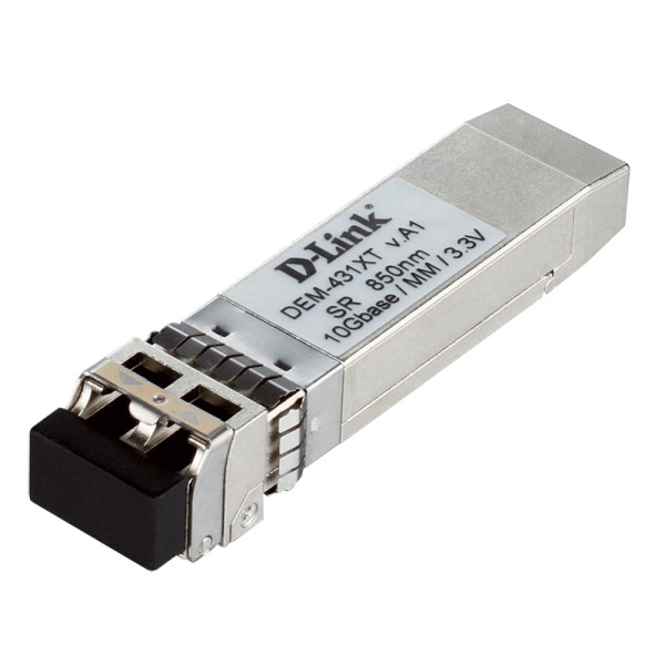 D-Link DEM-431XT/B1A SFP-трансивер с 1 портом 10GBase-SR для многомодового оптического кабеля (до 300 м)