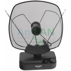 REXANT 34-0102-2 RX-102-2 антенна комнатная VHF, UHF, 47-860 MHz с усилением 36dB