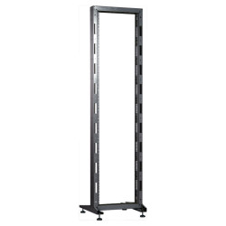 Стойка телекоммуникационная универсальная 33U однорамная, цвет черный