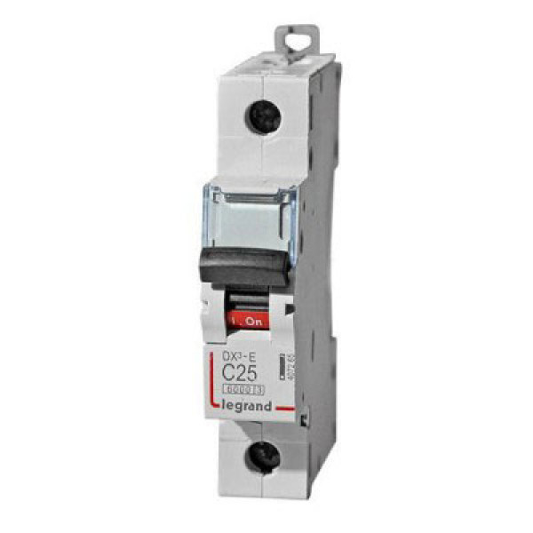 LEGRAND 407672 Автоматический выключатель, серия DX3, С25A, 10kA, 1-полюсный