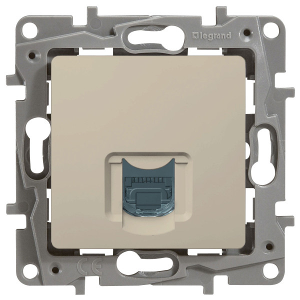 LEGRAND 672341 Модуль розетки информационный RJ45, категория 5 UTP, слоновая кость, ETIKA
