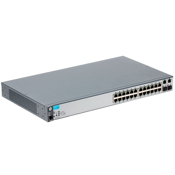 HP J9623A#ABB 2620-24 Коммутатор (24x10/100, 2x10/100/1000, 2xSFP, managed L3 static, virtual stacking, 19') (repl. for J9085A)