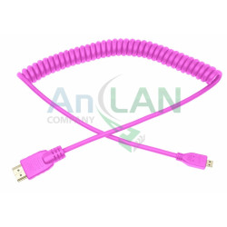 REXANT 17-7226 Шнур HDMI - micro HDMI 2М розовый витой