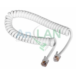 REXANT 18-2021 Шнур витой трубочный 2М телефонный белый
