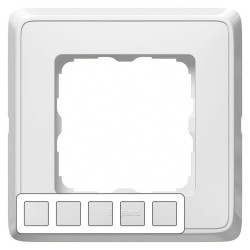 LEGRAND 773655 Рамка 5 постов, белая, Cariva