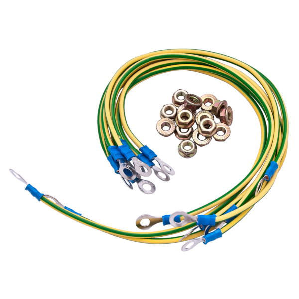 Cabeus GrW Набор кабелей заземления (30см - 6 шт, 40см- 2шт, гайка с фланцем - 15 шт)