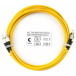 Cabeus FOP(d)-9-FC-FC-7m Шнур оптический duplex FC-FC 9/125 sm 7м LSZHОдномодовые оптические патч-корды, FC/PC-FC/PC, дуплекс