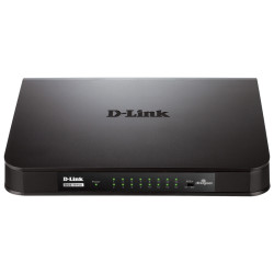 D-Link DGS-1016A/A1A/B1A/B1B Неуправляемый коммутатор с 16 портами 10/100/1000Base-T и функцией энергосбережения