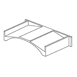 DKC / ДКС 09051 BUS Вертикальное расширение напольной башенки, цвет белый (RAL 9016)
