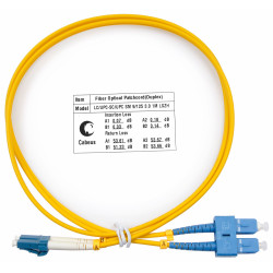 Cabeus FOP(d)-9-LC-SC-1m Шнур оптический duplex LC-SC 9/125 sm 1м LSZH