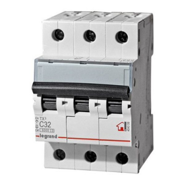LEGRAND 404059 (604838) Автоматический выключатель, серия TX3, С32A, 3-полюсный