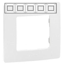 LEGRAND 672505 Рамка 5 постов, белая, ETIKA