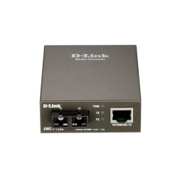 D-Link DMC-F15SC Медиаконвертер с 1 портом 10/100Base-TX и 1 портом 100Base-FX с разъемом SC для одномодового оптического кабеля (до 15 км)
