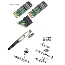 Сменный 8-ми контактный блок модульного разъема для адаптера DTX-PLA002. В этот комплект входит 2 блока