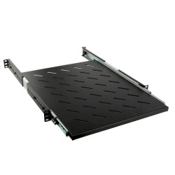 Hyperline SRVSH-800-RAL9005 Полка выдвижная глубиной 800 мм для стоек (до 90 кг), цвет черный (RAL 9005)