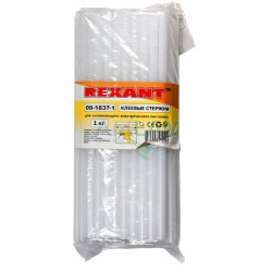 REXANT 09-1837-1 Клеевой стержень d=11.3мм L=270мм Прозрачный (Матовый) t-83°C, вязкость 18.000Pa.s, 1кг