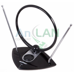 REXANT 34-0204 RX-962A антенна комнатная VHF, UHF, FM, 40-862 MHz с усилителем 30dB