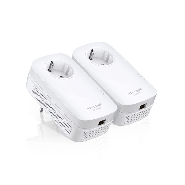 TP-Link TL-PA8010P KIT AV1200 Комплект гигабитных адаптеров Powerline со встроенной розеткой