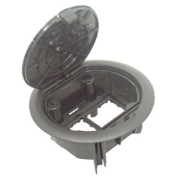 Efapel 83002 CAT Люк - 4 модуля (2 розетки 45х45мм), антрацит